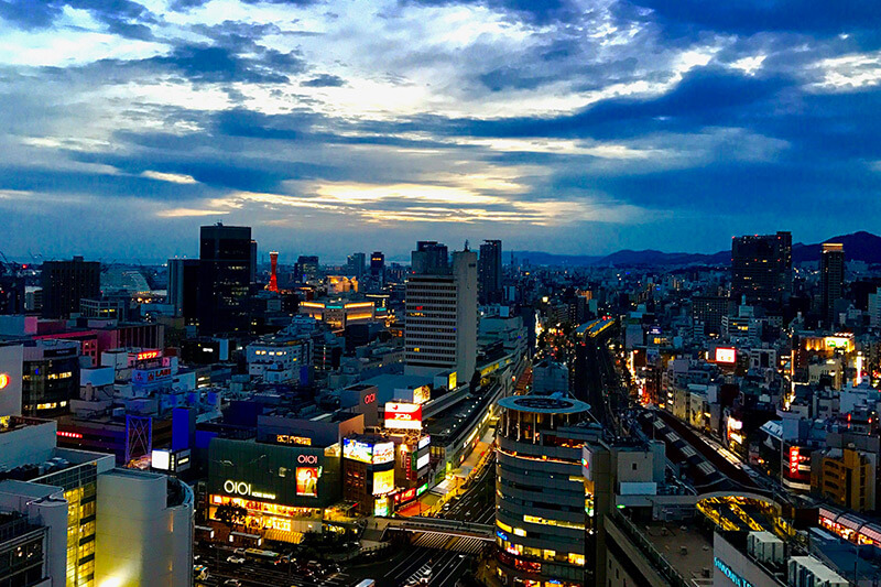 神戸の夜景が一望できます。